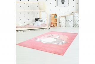 Detský koberec BEAUTY ružová labuť