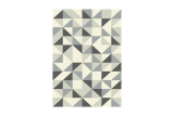 AKCIA- Skladom - Moderný koberec Canvas čierne trojuholníky 120x170cm