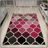 Moderný koberec SUMATRA - Ružový marocký vzor