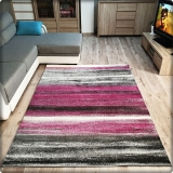Moderný koberec SUMATRA - Ružové pásy
