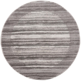 Moderný okrúhly koberec NOA - vzor 9301 sivý