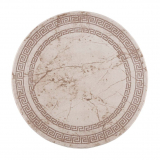 Moderný okrúhly koberec NOA - vzor 9273 béžový