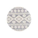 Moderný okrúhly koberec FOCUS 3005 sivý