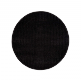 Jednofarebný okrúhly koberec FANCY 805 - čierny