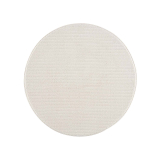 Jednofarebný okrúhly koberec FANCY 900 - smotanovobiely