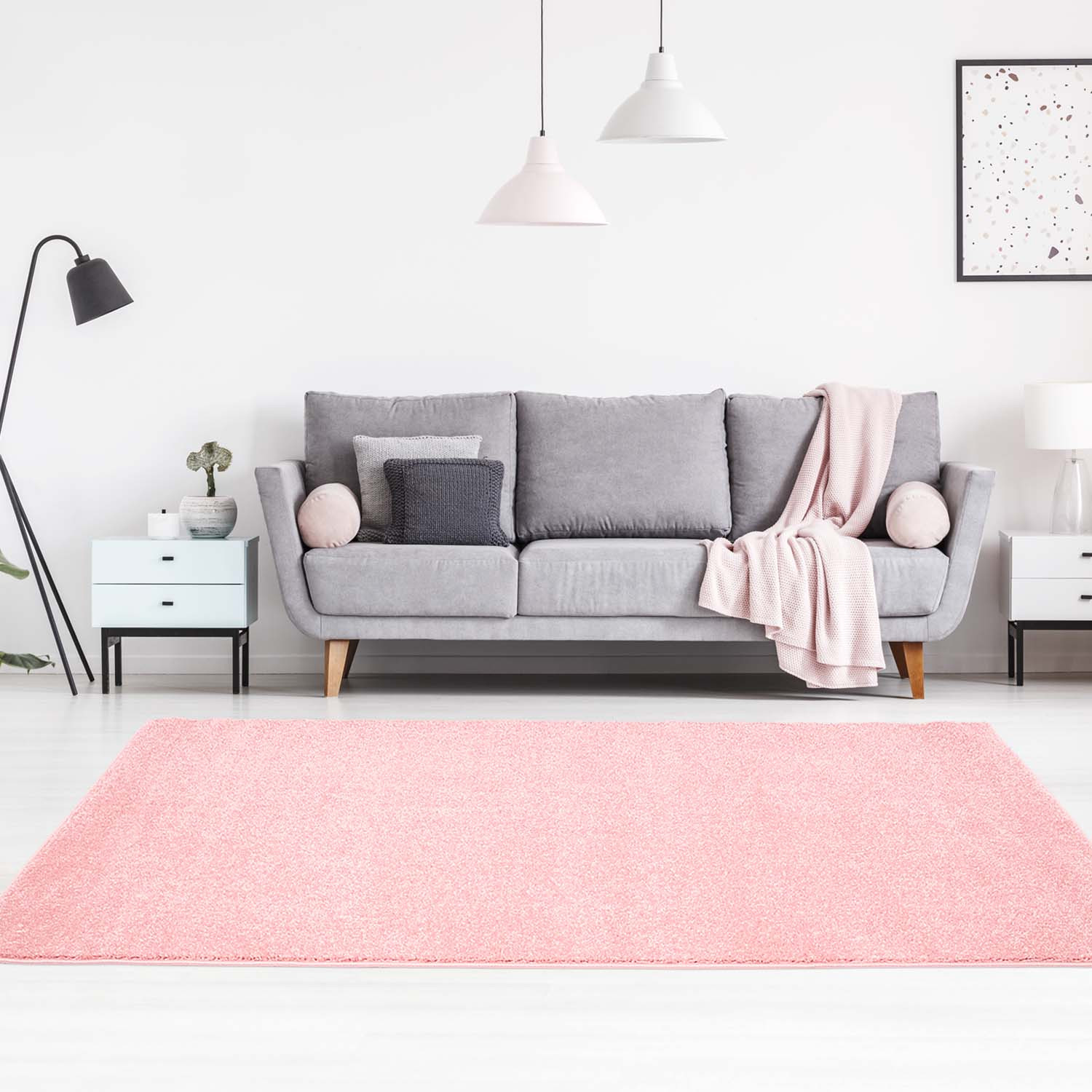 Moderný koberec MODA SOFT - Ružový