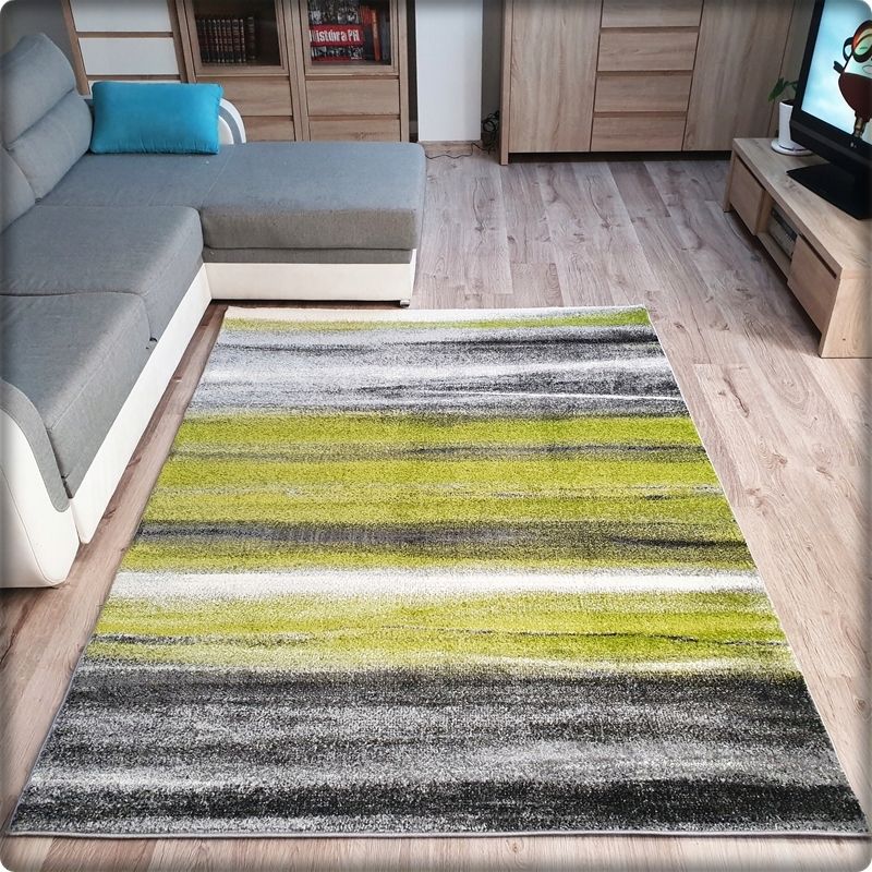 Moderný koberec SUMATRA - Zelené pásy
