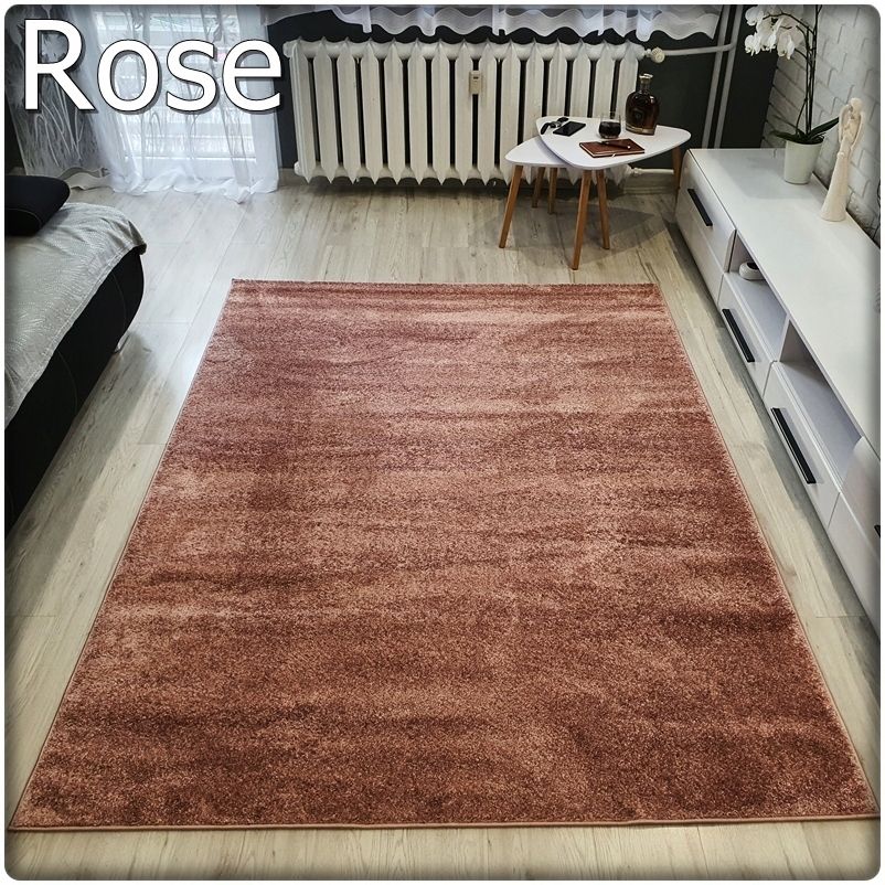 Jednofarebný koberec Super SOFT púdrovo ružový