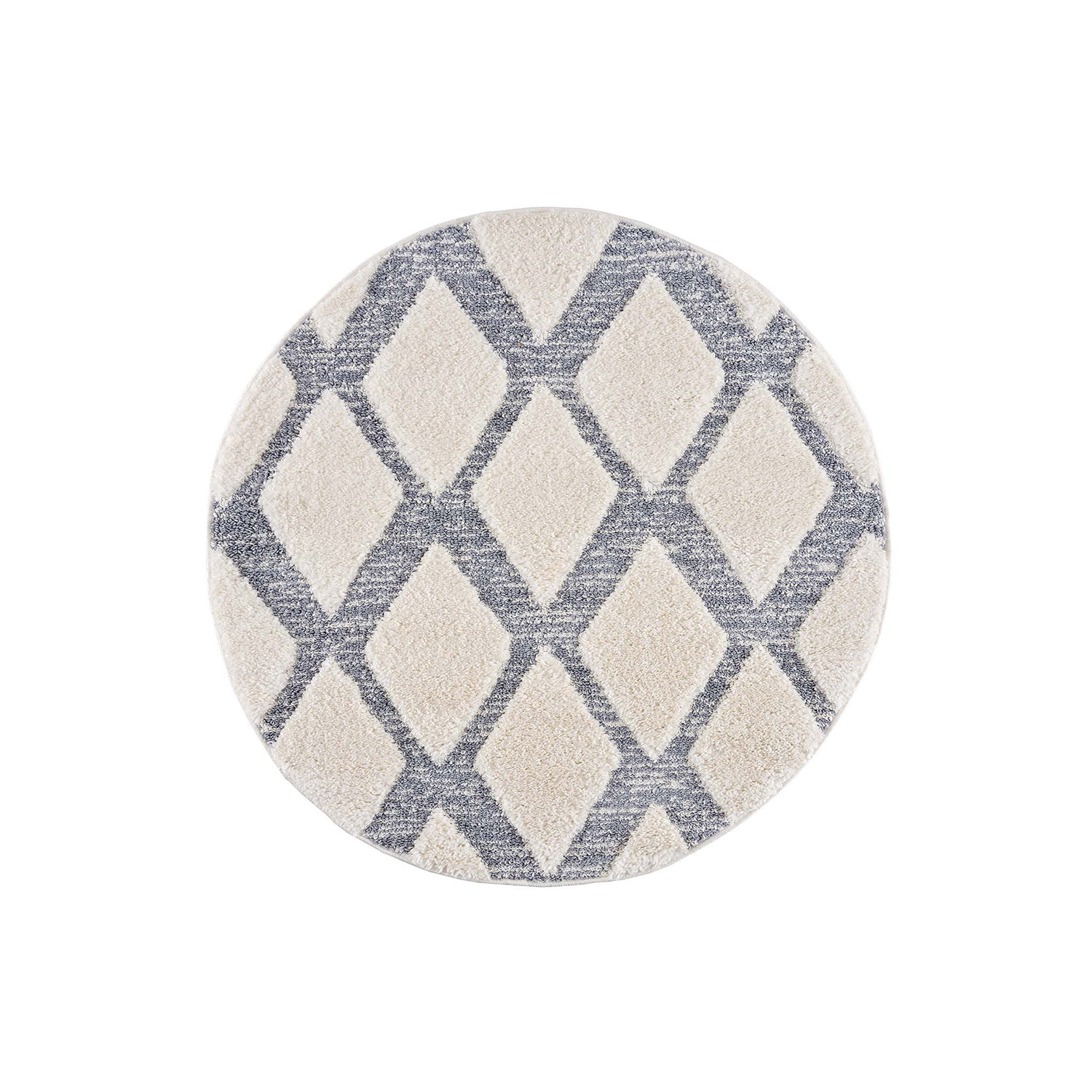 Moderný okrúhly koberec FOCUS 4497 sivý