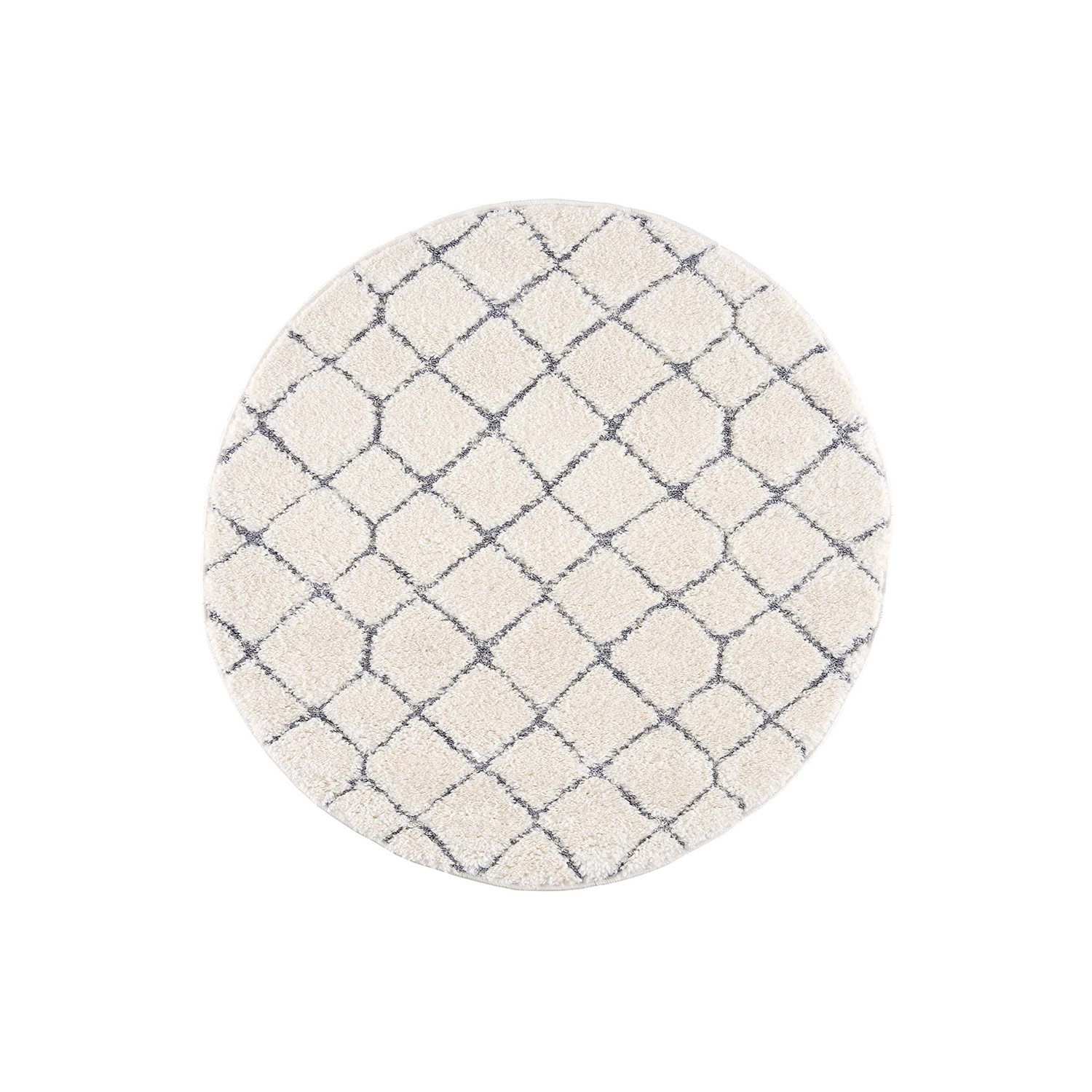 Moderný okrúhly koberec FOCUS 4499 krémový