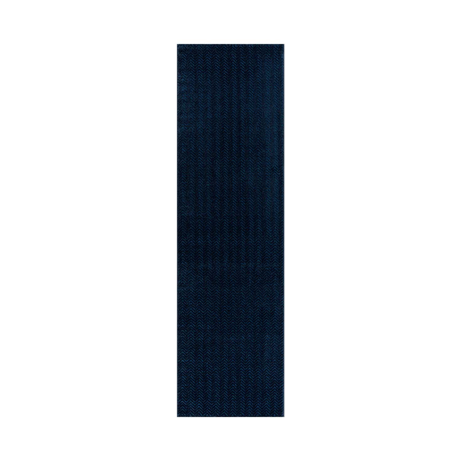 Jednofarebný behúň FANCY 805 - tmavo modrý