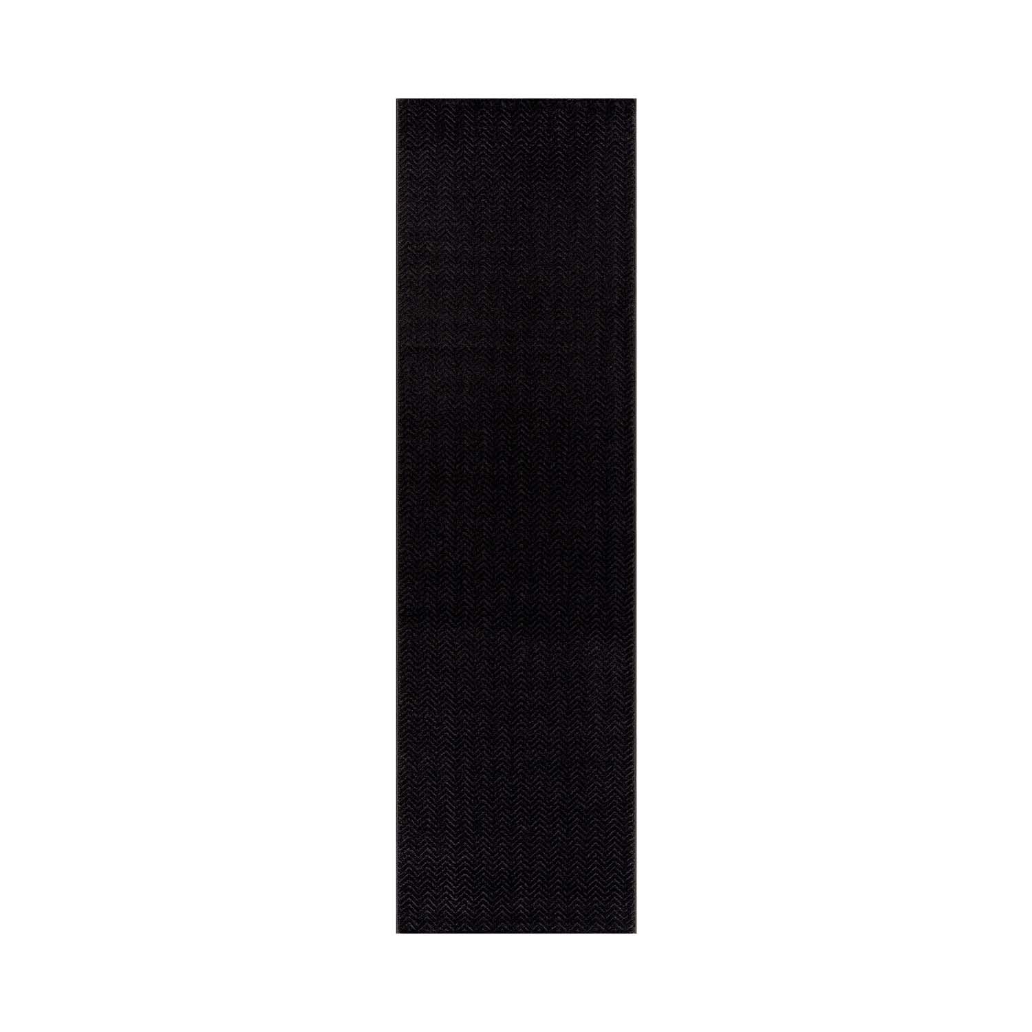 Jednofarebný behúň FANCY 805 - čierny