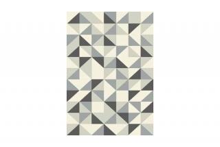 Moderný koberec Canvas čierne trojuholníky 