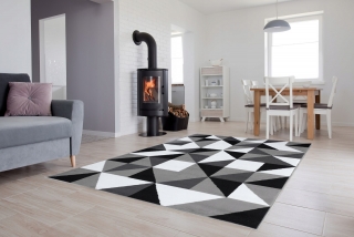Moderný koberec HOME art malé trojuholníky