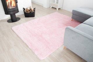 Chlpatý koberec Chemex - ružový