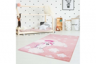 Detský koberec BEAUTY ružový jednorožec