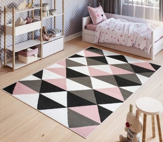 Detský koberec HOME art - Trojuholníky
