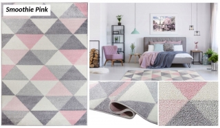 Moderný koberec LIGHT - Smoothie Pink