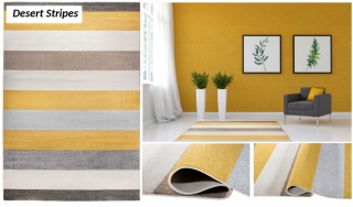 Moderný koberec LIGHT - Desert Stripes
