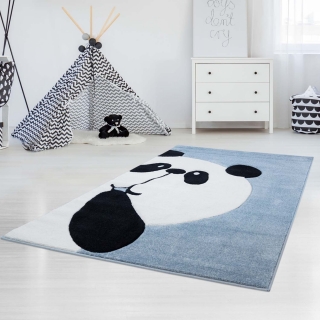 Detský koberec BEAUTY modrá panda