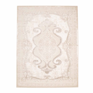 3D Vintage koberec Patin - vzor 7741 béžový
