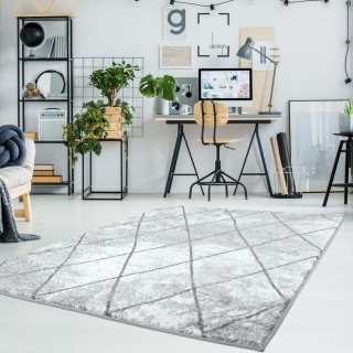 Moderný koberec MODA - 1532 sivý
