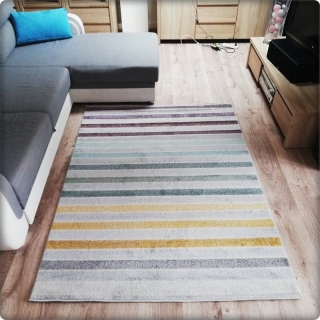 Moderný koberec RELAX - Farebné pásy