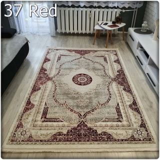 Moderný koberec LUXESS vzor 37 červený