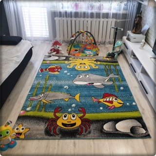 Detský koberec KIDS - Akvárium