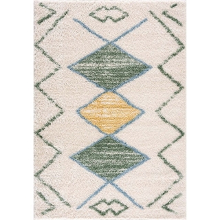 Jednofarebný Shaggy koberec PULPY 557 - zelený