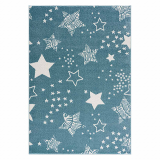 Detský koberec ANIME - vzor 9387 Modré hviezdy