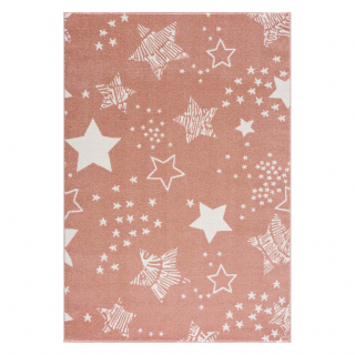 Detský koberec ANIME - vzor 9387 Ružové hviezdy