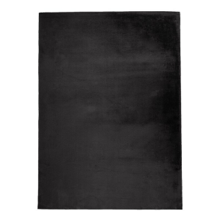 Kožušinový koberec TOPIA - čierny
