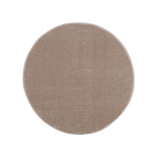 Jednofarebný okrúhly koberec FANCY 900 - béžový