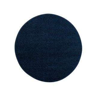 Jednofarebný okrúhly koberec FANCY 900 - tmavo modrý