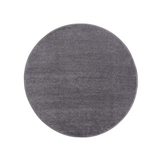 Jednofarebný okrúhly koberec FANCY 900 - sivý