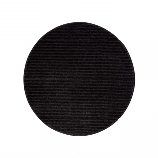 Jednofarebný okrúhly koberec FANCY 900 - čierny