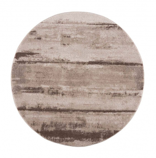 Moderný okrúhly koberec MODA SOFT - béžový 576